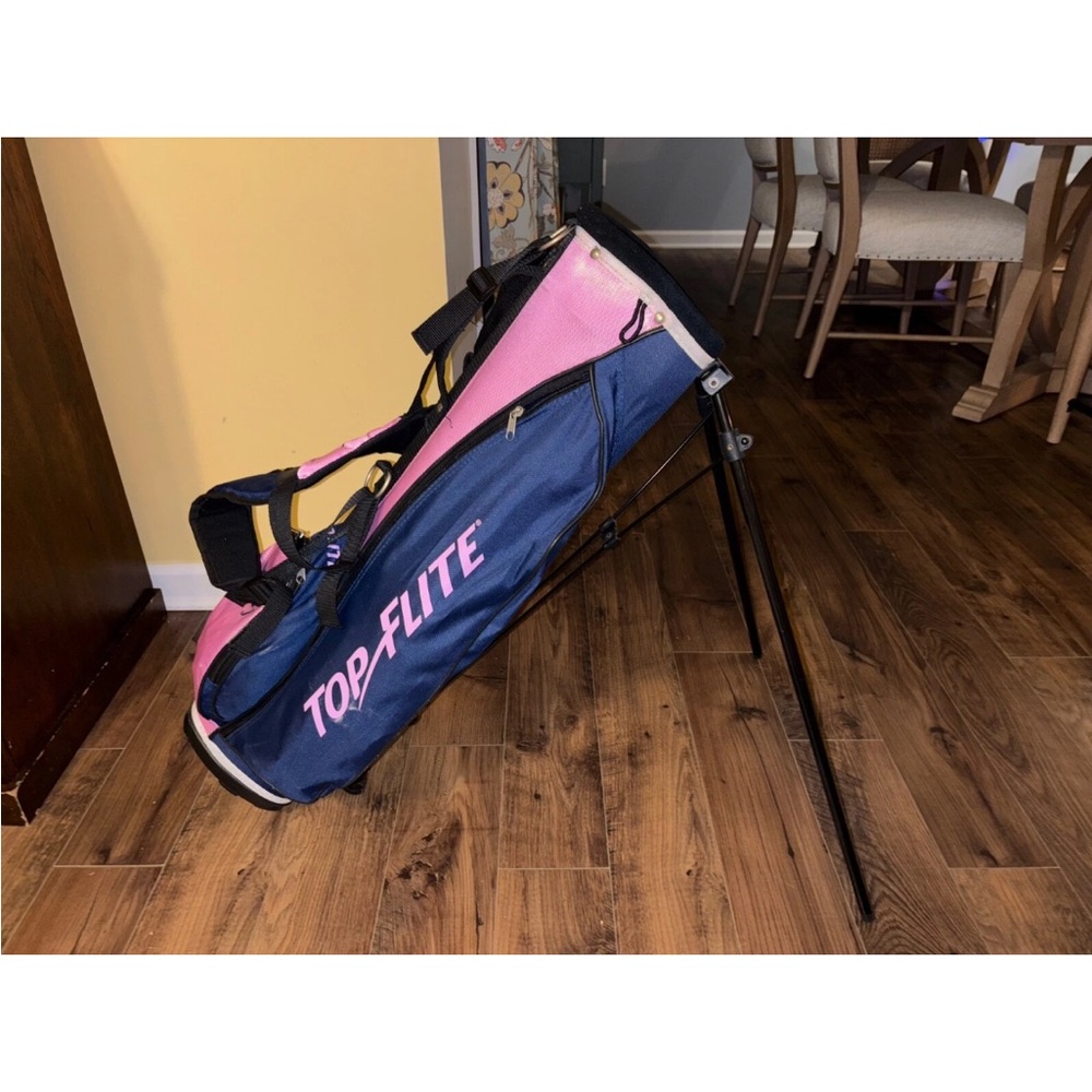 Top Flite Kids Golf Stand Bag - Pink and Blue